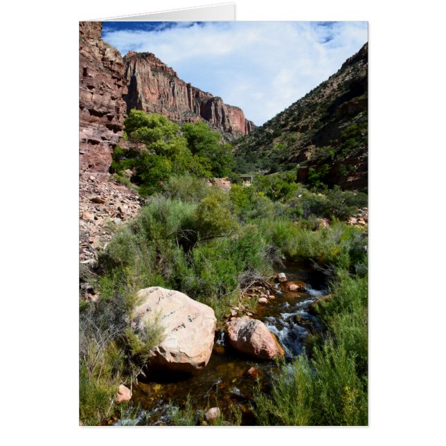 Visa från North Kaibab Trail OBS Kort (Framsidan)