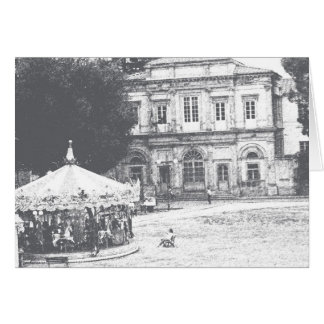 Visa från Passeggiata Delle Mura, Lucca, Italien OBS Kort