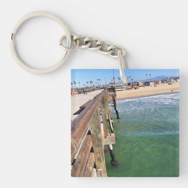Visa från Pier, Newport Beach, Kalifornien (Framsidan)