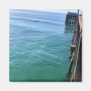 Visa från Pier, Newport Beach, Kalifornien Magnet