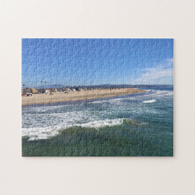 Visa från Pier, Newport Beach, Kalifornien Pussel (Horisontell)