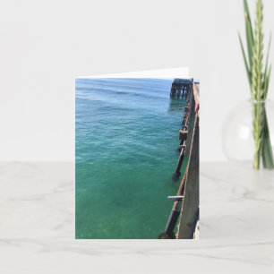 Visa från Pier, Newport Beach, Kalifornien Tack Kort