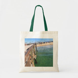 Visa från Pier, Newport Beach, Kalifornien Tygkasse