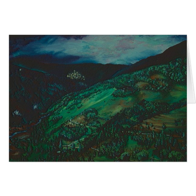 Visa från San Chirico, Italien Hälsningskort (Framsidan Horizontal)