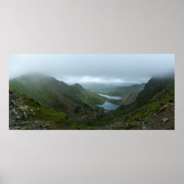 Visa från Snowdon - Panorama Poster