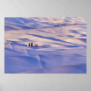 Visa från Steptoe Butte från rullande backe Poster