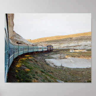 Visa från tåg-fönstret poster