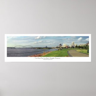 Visa från Tom Lee Park - Memphis, TN Poster