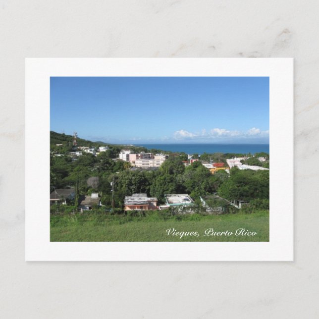 Visa från vieques vykort (Framsida)
