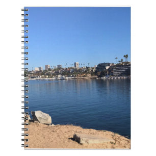 Visa från Wedge, Newport Beach, Kalifornien Anteckningsbok