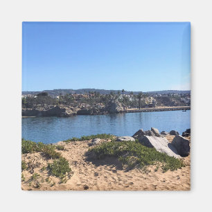 Visa från Wedge, Newport Beach, Kalifornien Magnet