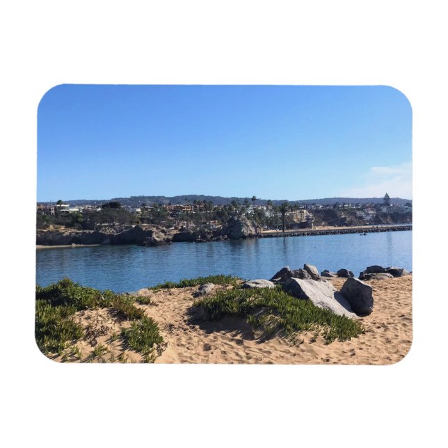 Visa från Wedge, Newport Beach, Kalifornien Magnet (Horisontell)