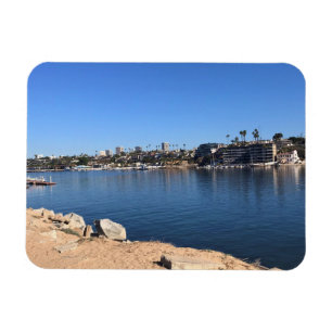 Visa från Wedge, Newport Beach, Kalifornien Magnet