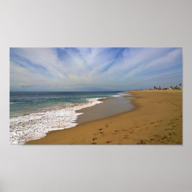 Visa från Wedge, Newport Beach, Kalifornien Poster (Framsidan)