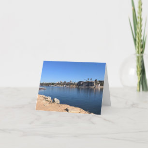 Visa från Wedge, Newport Beach, Kalifornien Tack Kort