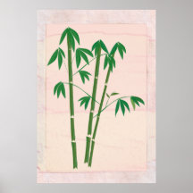 Visa från Window Bamboo Plant Poster