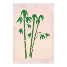Visa från Window Bamboo Plant Poster