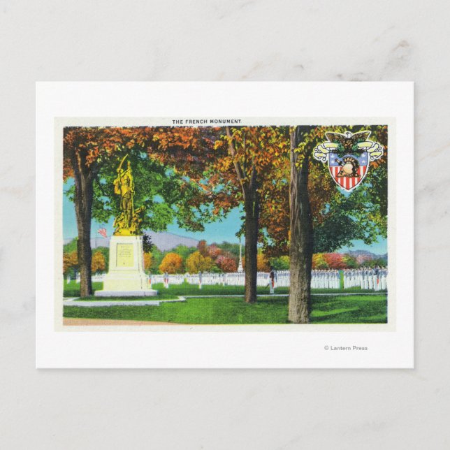 Visa Fransk Monument, Soldater i Vykort (Framsida)