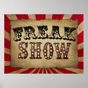 Visa Freak för att Poster Retro Circus