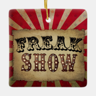 Visa Freak för att Poster Retro Circus Julgransprydnad Keramik