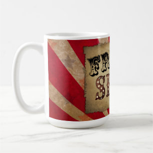 Visa Freak för att Poster Retro Circus Kaffemugg