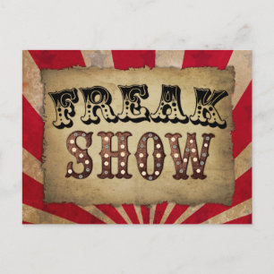 Visa Freak för att Poster Retro Circus Vykort
