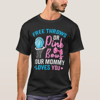 Visa fria gender eller Rosa Bows Mamma T Shirt