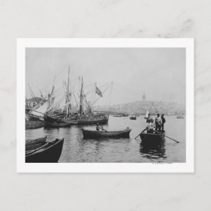 Visa Galata i Istanbul från Sirkecis hamn Vykort