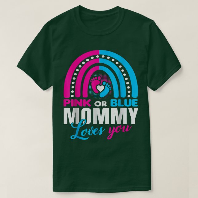 Visa gender för Mamma babydusch T Shirt (Design framsida)
