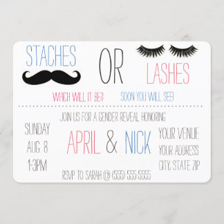 Visa Gender för mellanrum eller tankstreck Inbjudningar