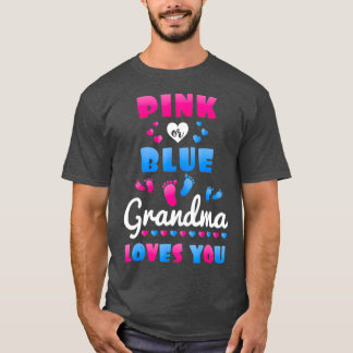Visa gender för mormor Grandparent Kärlek du T Shirt
