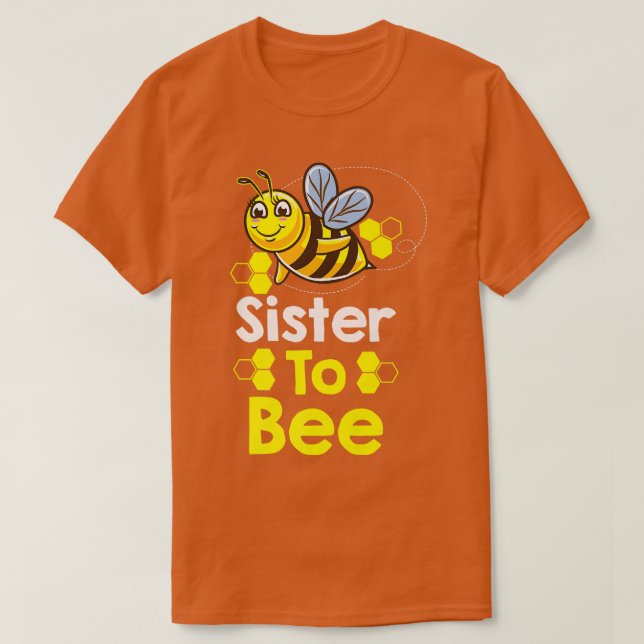 Visa Gender mellan syster och bin T Shirt (Design framsida)