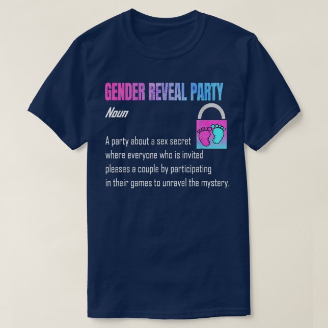 Visa Genderna Party i gender T Shirt (Design framsida)