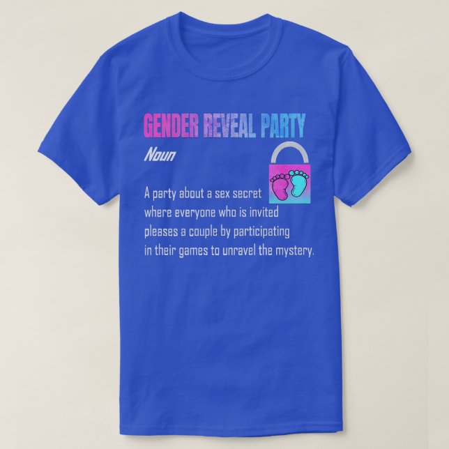 Visa Genderna Party i gender T Shirt (Design framsida)