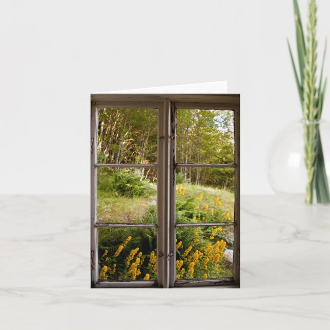 Visa genom det gamla fönstret kort (Framsida)