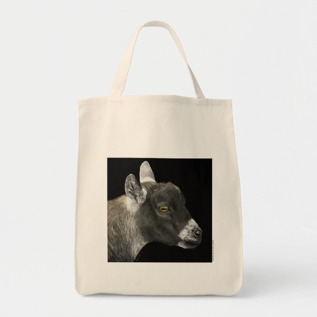 "Visa get" Tote Bag Tygkasse (Framsidan)