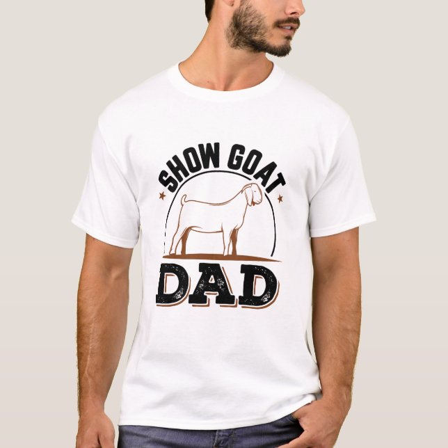 Visa Goat Pappa T Shirt (Framsida)
