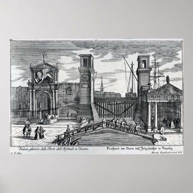 Visa grind vid ingången till Arsenal Poster (Framsidan)