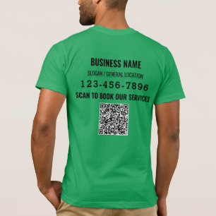 Visa grönt med Anpassningsbar QR-kod T Shirt