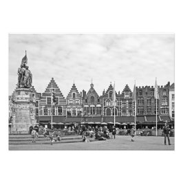 Visa Grote Markt i Brygge Fototryck