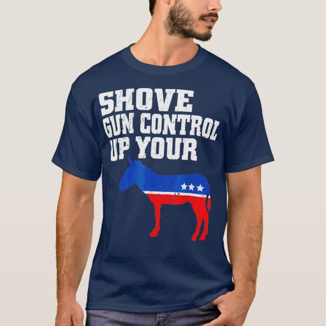 Visa Gun Control Up-funktionen för andra ändringsl T Shirt (Framsida)