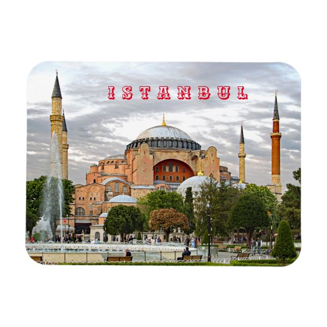 Visa Hagia Sophia. (Hagia Sophia Museum). Magnet (Horisontell)