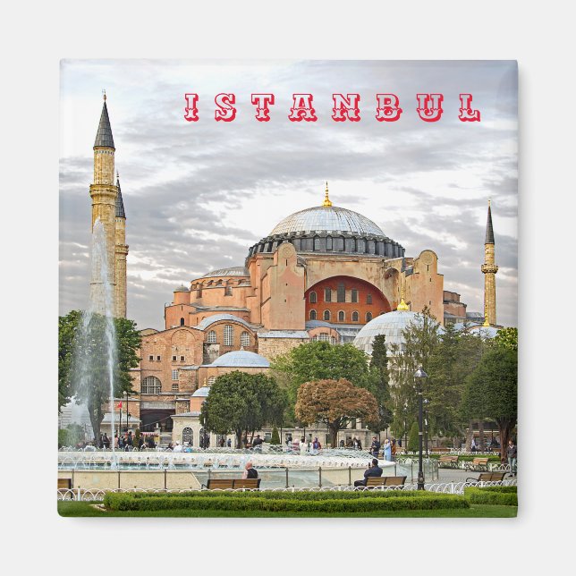 Visa Hagia Sophia. (Hagia Sophia Museum). Magnet (Framsidan)