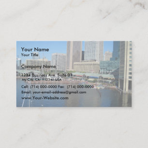 Visa hamnområdet i Baltimore, Md. Visitkort