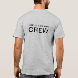 Visa händelsebesättning i personlig Band Namn T Shirt