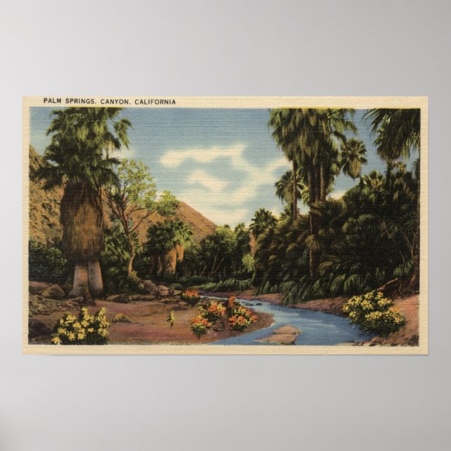 Visa Handflatan Vår Canyon Poster (Framsidan)