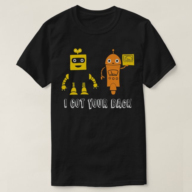 Visa harna på ryggen, en fin bästa vän t shirt (Design framsida)