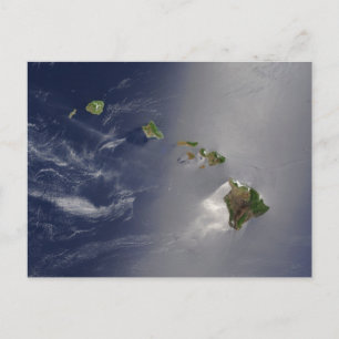 Visa Hawaii från rymden Vykort