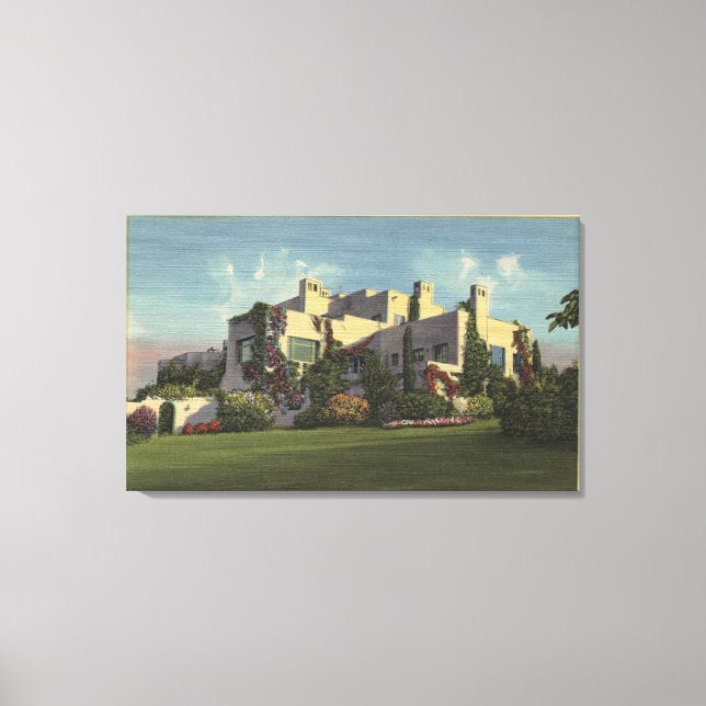 Visa Herbert Hoovers hem, Stanford U. Canvastryck (Framsida)