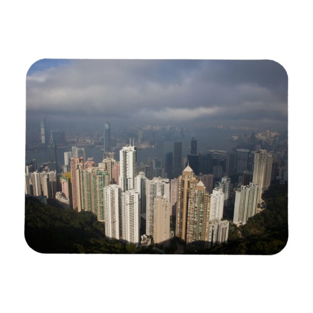 Visa Hongkong från toppen Magnet (Horisontell)